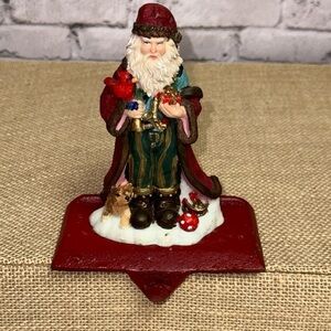 Cedar Creek Stocking Holder SANTA Christmas Holiday 5" Tall